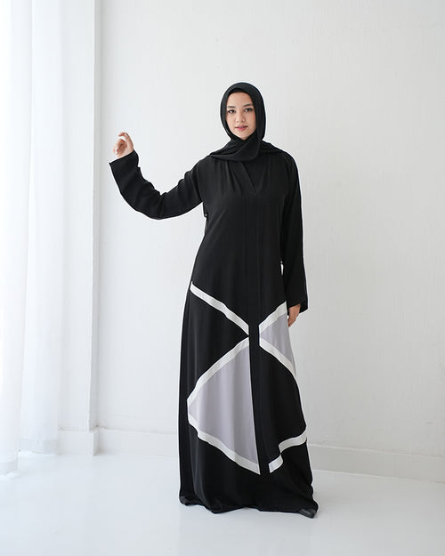 Silk Abaya Grey C90