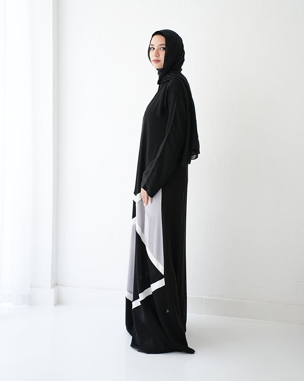 Silk Abaya Grey C90