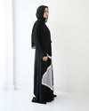 Silk Abaya Grey C90