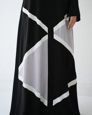 Silk Abaya Grey C90