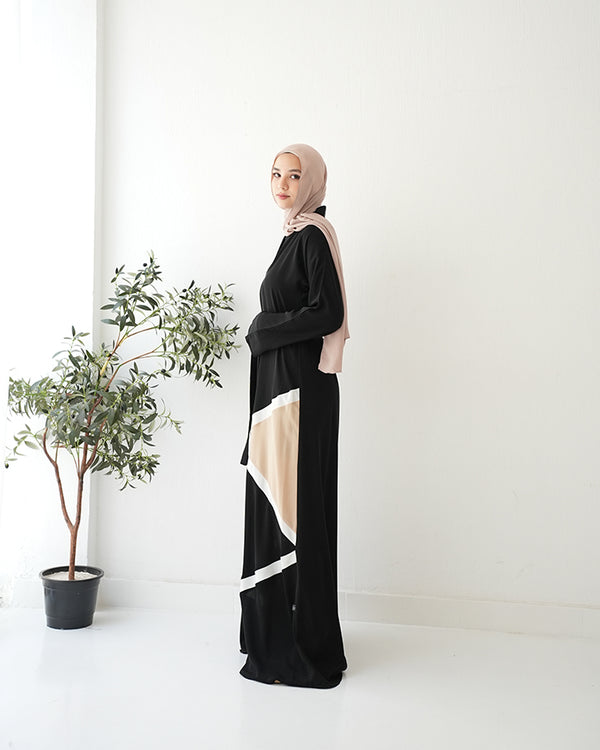 Silk Abaya Beige C90
