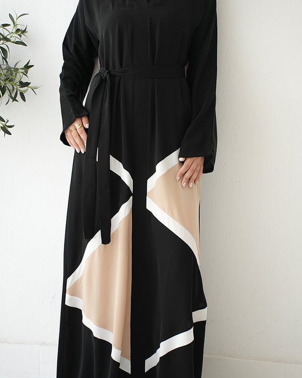 Silk Abaya Beige C90