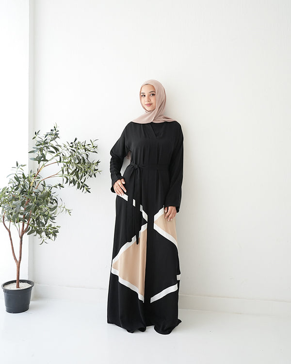 Silk Abaya Beige C90