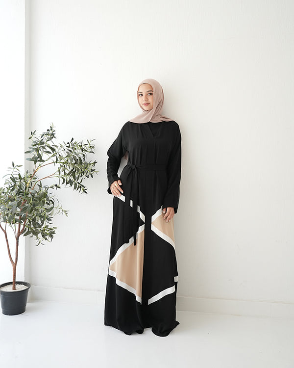 Silk Abaya Beige C90