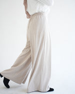 Suede Wide Pants Cream C170