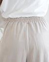 Suede Wide Pants Cream C170