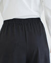 Suede Wide Pants Black C170