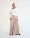 Suede Wide Pants Beige C170
