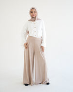 Suede Wide Pants Beige C170