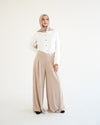 Suede Wide Pants Beige C170