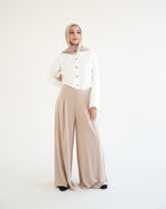 Suede Wide Pants Beige C170