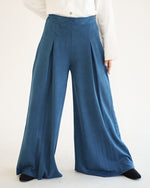 Suede Wide Pants Teal C170