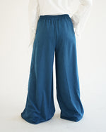 Suede Wide Pants Teal C170