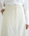 Corduroy Maxi Skirt Offwhite C203
