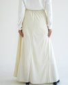 Corduroy Maxi Skirt Offwhite C203