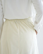 Corduroy Maxi Skirt Offwhite C203