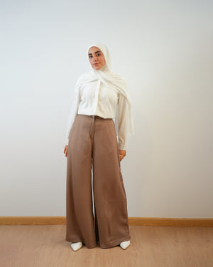 Wide Leg Pants Cafe C1201