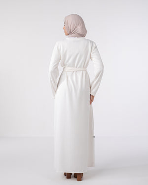 Basic Rib Dress Offwhite C166