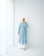 Denim Shirt Dress Light Blue C400