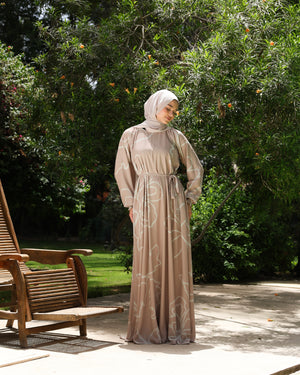 Printed Maxi Dress Rose C282
