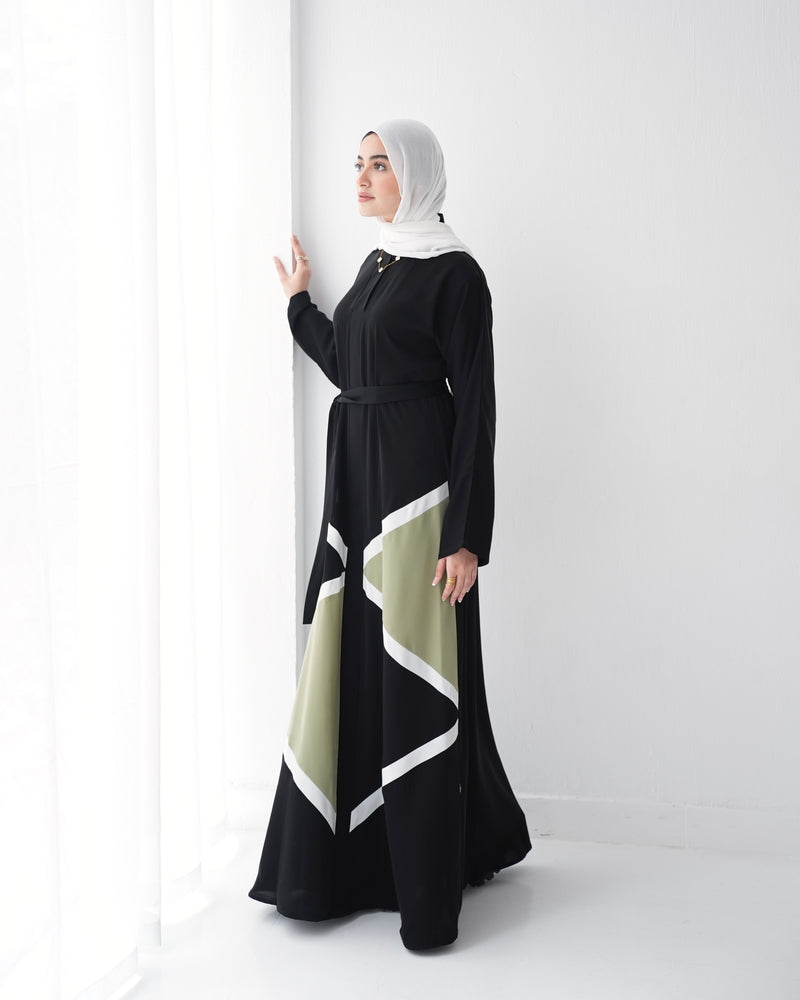 Silk Abaya Mint C90