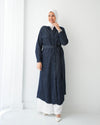 Denim Shirt Dress Navy C400