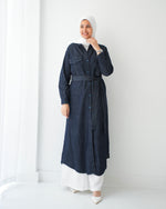Denim Shirt Dress Navy C400