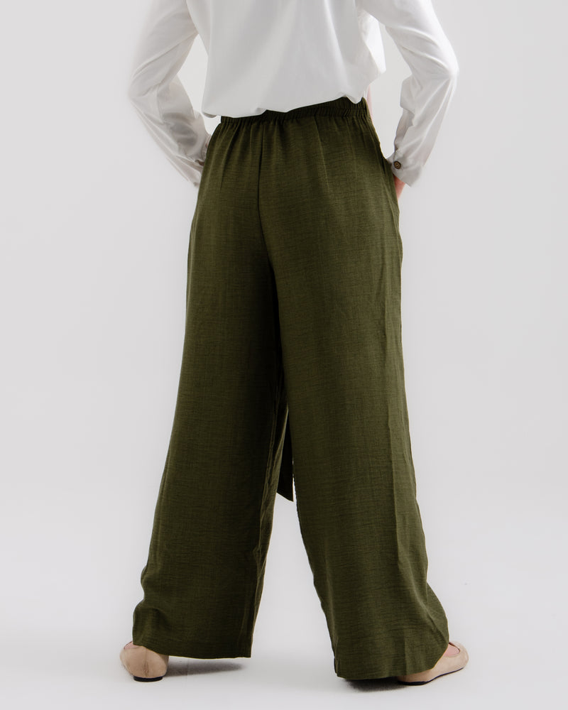 Wrap pants Olive C179