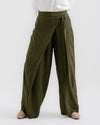 Wrap pants Olive C179