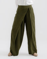 Wrap pants Olive C179