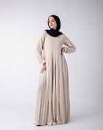 Pleated Jumpsuit Light Beige C150