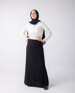 Crepe Basic Skirt Black C1191
