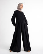 Pleated Jumpsuit Black C150