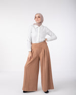 Suede Wide Pants Havana C170