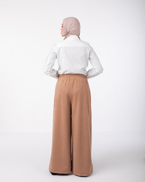 Suede Wide Pants Havana C170