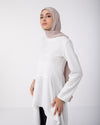 Asymmetric Pullover White C131