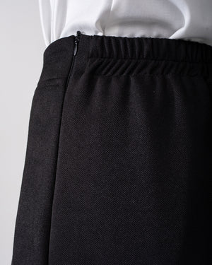 Suede Wide Pants Black C170