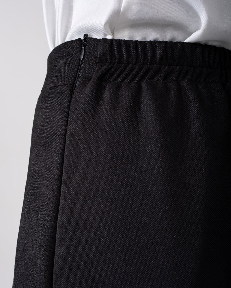 Suede Wide Pants Black C170