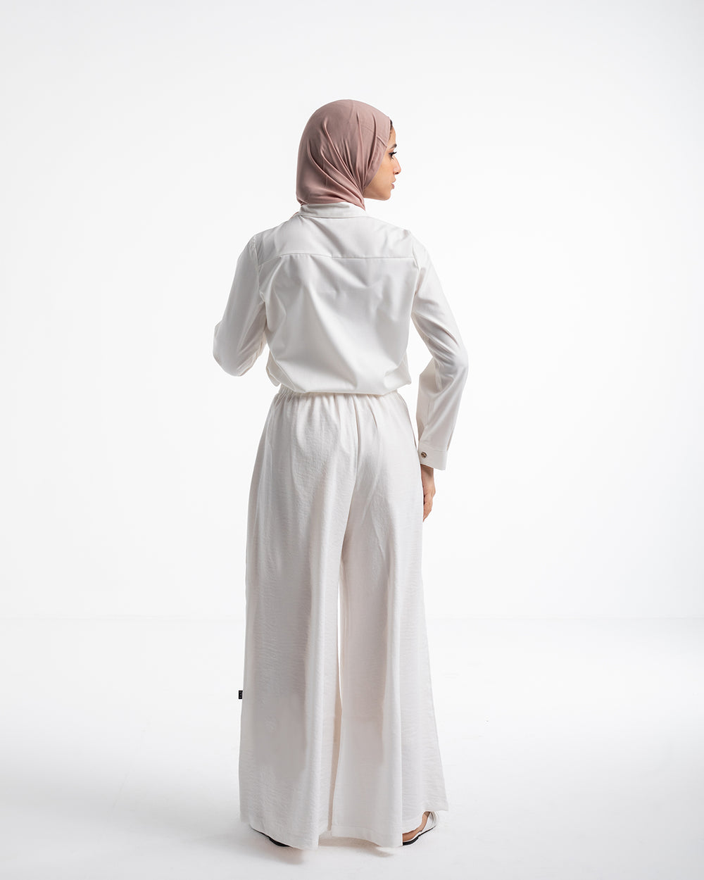 Linen Wide leg pants OffWhite C120