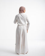 Linen Wide leg pants OffWhite C120