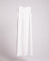 Basic Sleeveless Dress White C1