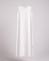 Basic Sleeveless Dress White C1