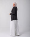 Asymmetric Zipper Pullover Grey C172