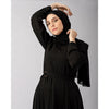 Pleated Silk Abaya C98