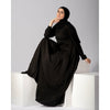 Pleated Silk Abaya C98