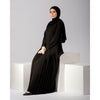 Pleated Silk Abaya C98