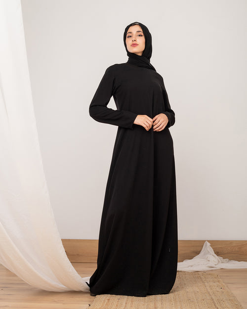 Basic Crepe Abaya Black C36