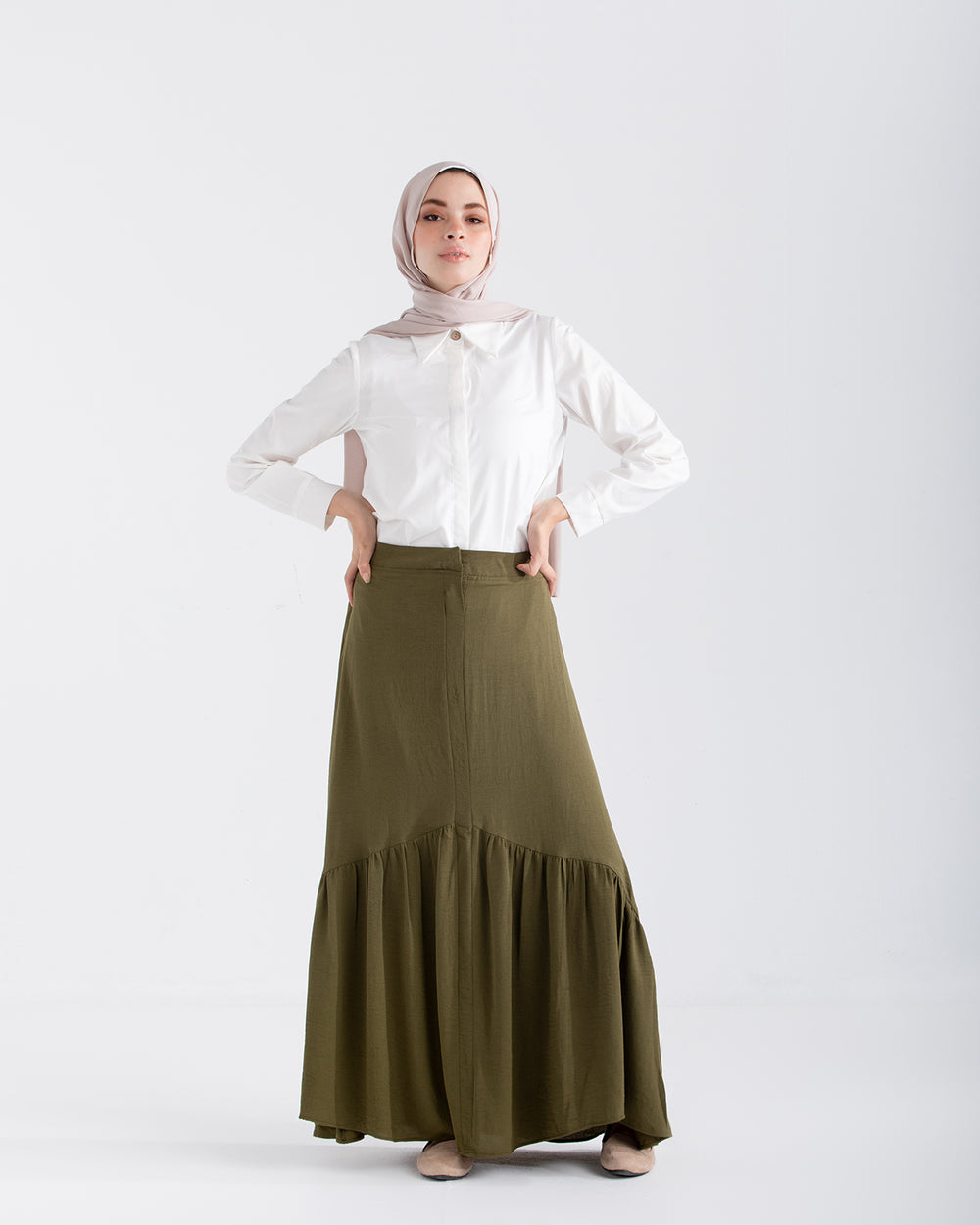 Bella Skirt Olive C147