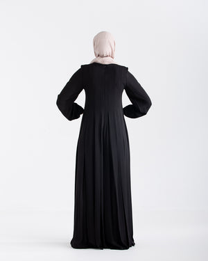 Pleated Jumpsuit Black C150