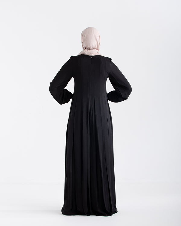 Pleated Jumpsuit Black C150